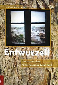 Buchcover, Blick durch ein Fenster in die weite Kohlelandschaft