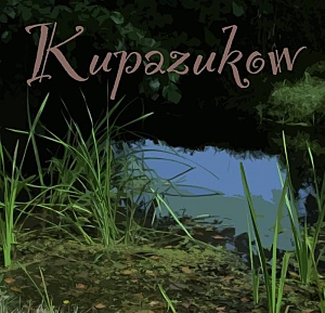 Titel der CD: Kupazukow, Titelelbild: Kleiner Teich umgeben von Bäumen und Sträuchern 